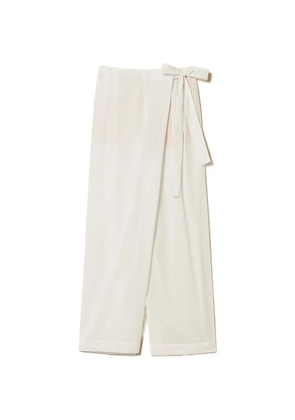 TWINSET muslin palazzo trousers - White