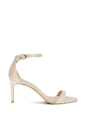 Stuart Weitzman Nudist II patent leather sandals - Neutrals