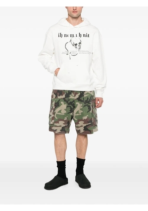 Ih Nom Uh Nit skull-print hoodie - Neutrals