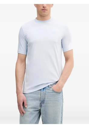 Karl Lagerfeld logo-embroidered T-shirt - Blue