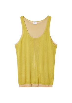 Paul Smith double-layered sleeveless top - Yellow