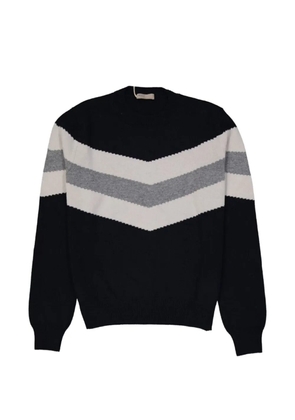 Herno chevron-pattern sweater - Blue