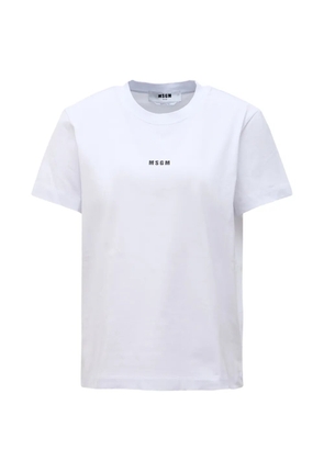 MSGM logo-print cotton T-shirt - White
