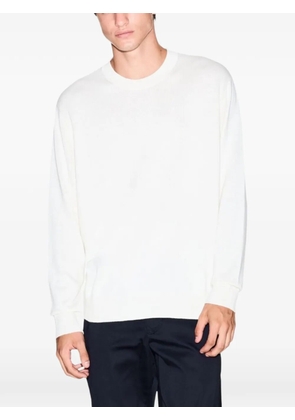 Armani Exchange logo-embroidered sweater - Neutrals