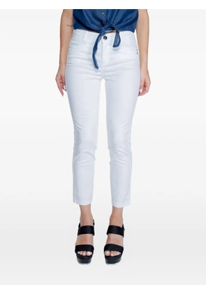 Street One side-stripe trousers - White