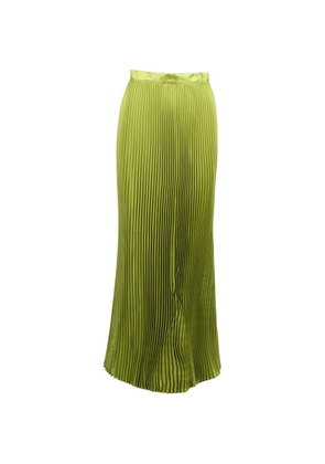 L'IDÉE Gala pleated maxi skirt - Green
