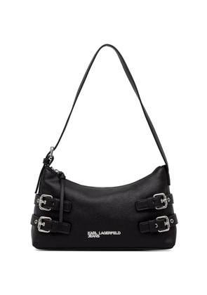 Karl Lagerfeld Jeans logo-detail buckled tote bag - Black