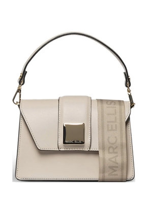 Marc Ellis Kourtney logo-plaque tote bag - Neutrals
