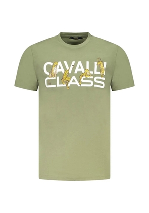 Cavalli Class print short-sleeve T-Shirt - Green