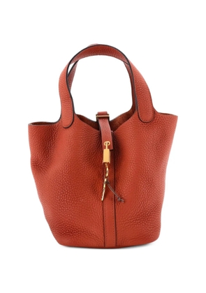 Hermès Pre-Owned Picotin Lock Bag Clemence PM bucket bag - Brown