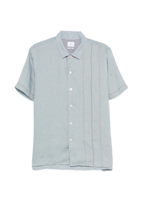 PS Paul Smith embroidered-detail short-sleeve shirt - Blue