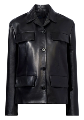 Proenza Schouler Roos button-up leather jacket - Black