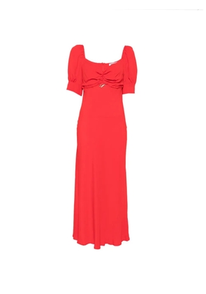 Vivetta gathered puff-sleeve midi dress