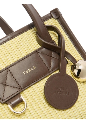 Furla Divide It woven leather tote bag - Neutrals