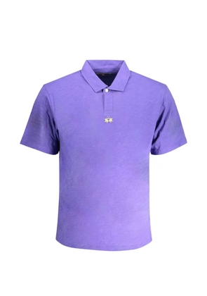 La Martina logo-embroidered cotton polo shirt - Purple