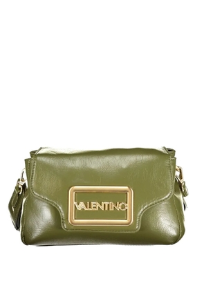 MARIO VALENTINO logo-plaque leather tote bag - Green