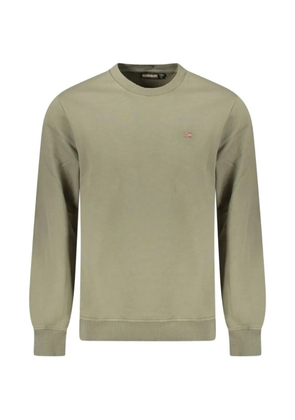 Napapijri logo-embroidered crew-neck sweater - Green