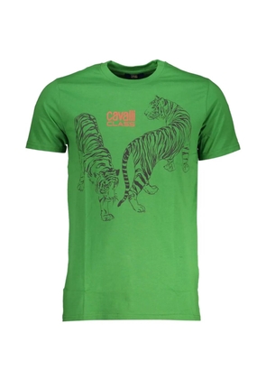 Cavalli Class tiger-print T-shirt - Green