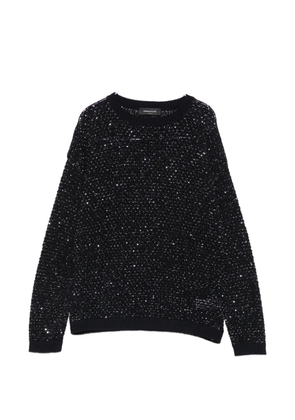 Fabiana Filippi sequin-embellished open-knit sweater - Blue