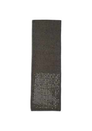 PIECES sequin-embellished scarf - Grey