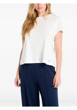 Tommy Hilfiger button-detail T-shirt - White