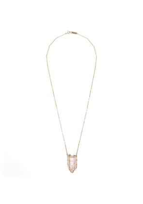 ISABEL MARANT Rock Crystal necklace - Gold