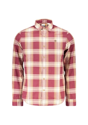 Timberland plaid-pattern button-down shirt - Red