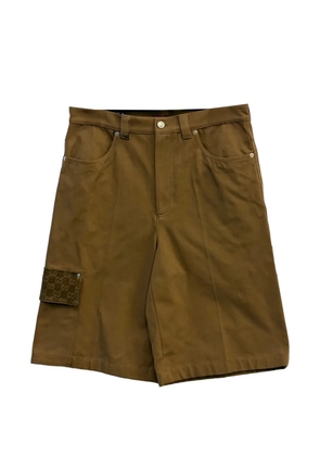 Gucci GG-print cargo shorts - Brown