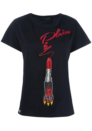Philipp Plein lipstick embellished T-shirt - Black