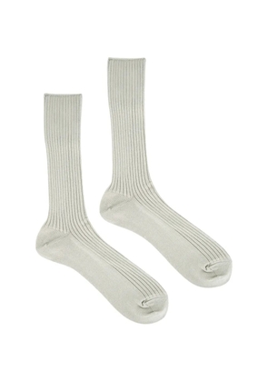 Auralee ribbed-knit socks - Green