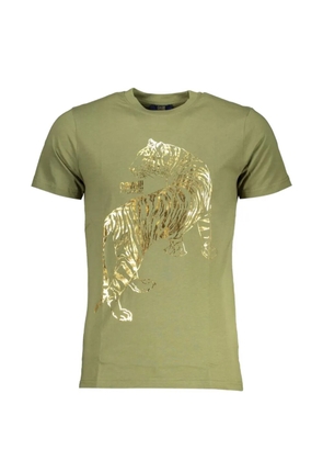 Cavalli Class tiger-print cotton t-shirt - Green