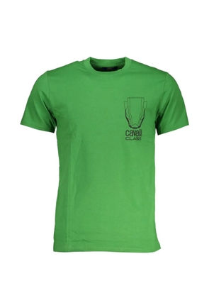 Cavalli Class logo-print cotton T-shirt - Green