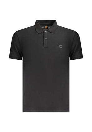 Timberland logo-embroidered cotton polo shirt - Black