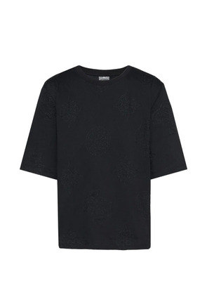 GUESS USA short-sleeve patterned T-shirt - Black