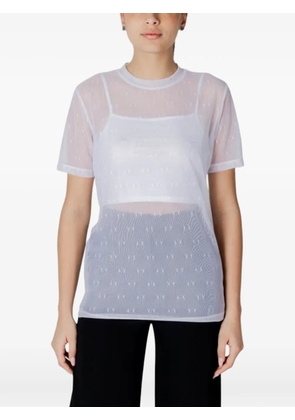 Armani Exchange sheer T-shirt - White
