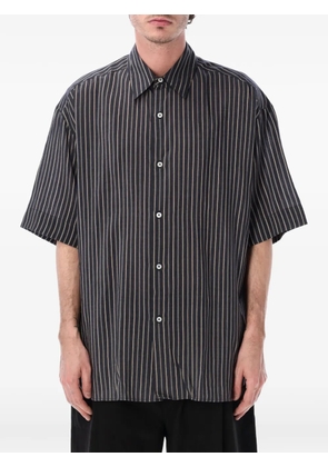 Studio Nicholson striped short-sleeve shirt - Blue