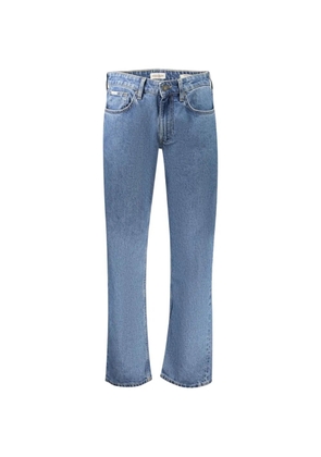 GUESS USA logo-patch straight-leg jeans - Blue