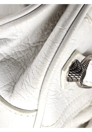 Balenciaga Pre-Owned Le Cagole Giant Studs Shoulder Bag Leather XS hobo bag - White
