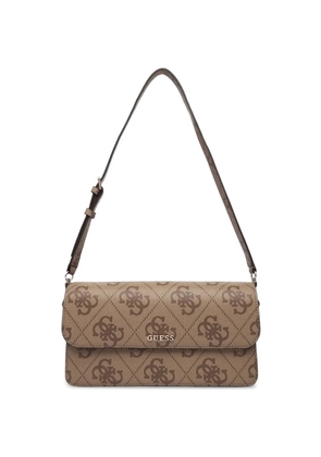 GUESS USA Sadie monogram-pattern crossbody bag - Brown