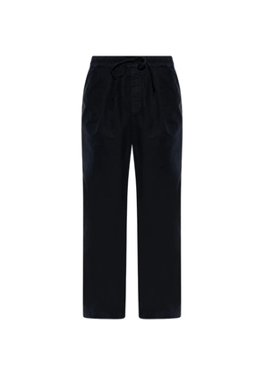 Officine Generale Peterson drawstring-waistband trousers - Black