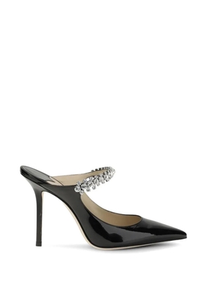 Jimmy Choo Bing crystal-embellished patent leather pumps - Black
