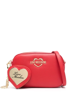 Love Moschino logo-lettering crossbody bag - Red