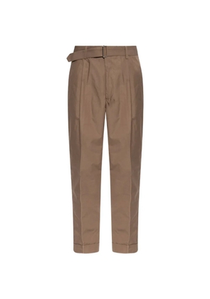 Officine Generale Hugo belted pleated trousers - Neutrals