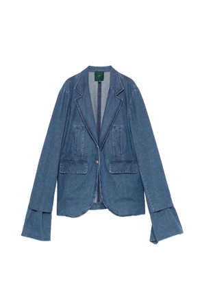 Jejia Harry flared-cuff denim blazer - Blue