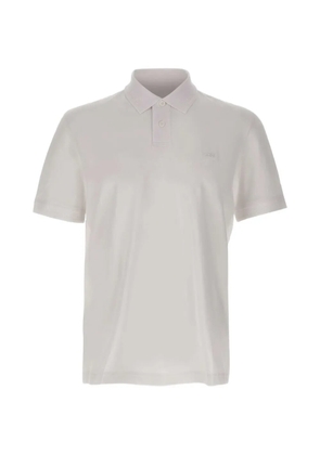 BOSS interlock cotton polo shirt - White