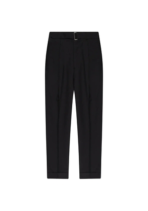 Officine Generale Hugo belted pressed-crease trousers - Black