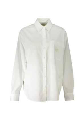 Calvin Klein logo-patch button-down shirt - White