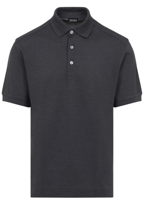 Zegna short-sleeve polo shirt - Grey