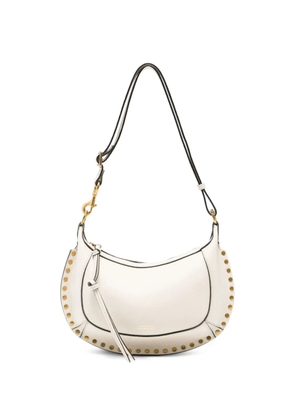 ISABEL MARANT Oskan Moon studded leather shoulder bag - Neutrals