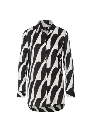 Street One abstract-print shirt - Black